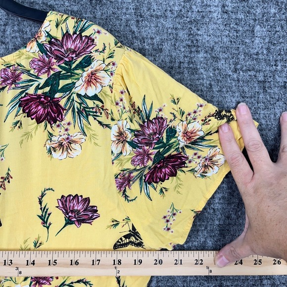 Torrid Dress Floral Butterfly V-Neck Plus Size 2X Boho Cottagecore Romantic - Picture 7 of 11